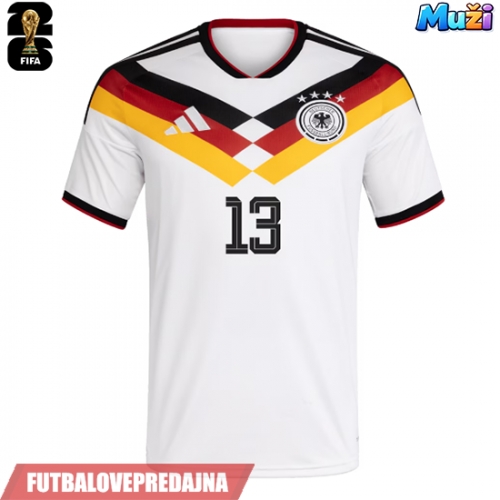 Lacne Muži Futbalové dres Nemecko Deniz Undav #13 MS 2026 Krátky Rukáv - Domáci